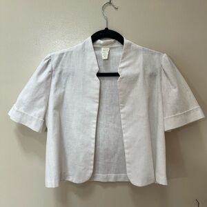 White Cover Blouse with Union Made Design